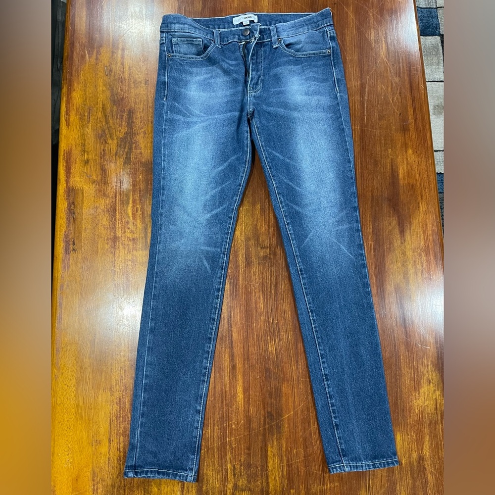 Fashion Nova Blue Skinny Jeans with Classic Indigo Wash